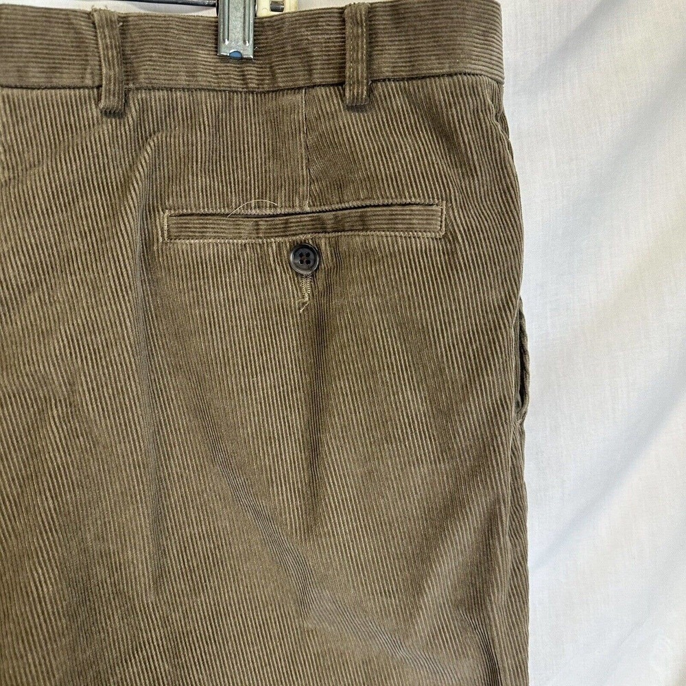 Vtg Polo Ralph Lauren Pants Men's 38x32 Corduroy Flat Front Trousers Cotton - Picture 5 of 10